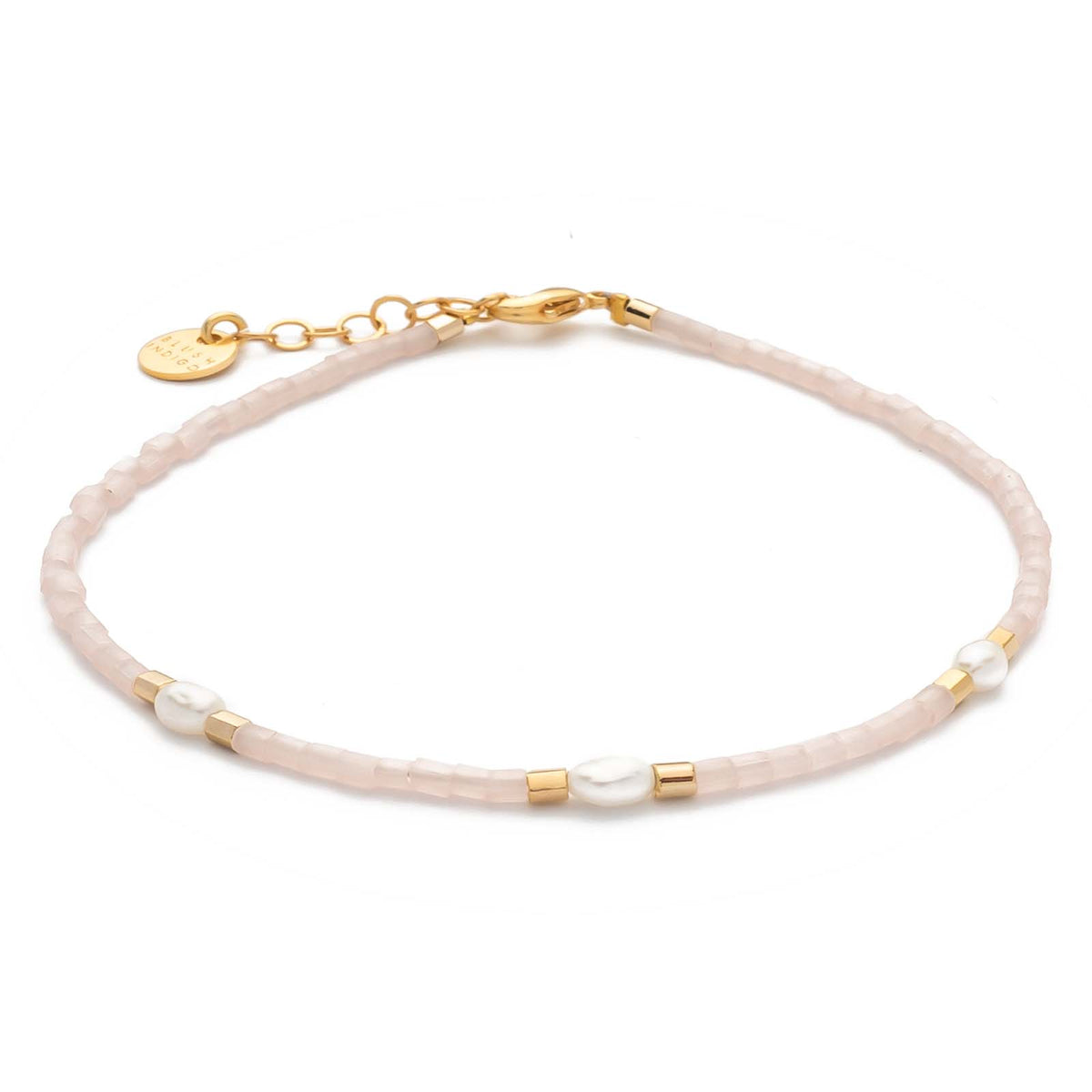 Armband Capri – Blush Rose 3 Süßwasserperlen